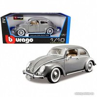 Легковой автомобиль Bburago Volkswagen Kafer-Beetle 1955 18-12029 (серый)