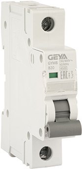 

Выключатель автоматический GEYA GYM8 1P 20А B 4.5кА GYM81P20B