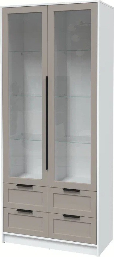 

Шкаф-витрина Интерлиния Концепт Тренд КТ-ШВ2 (белый платинум/луна)