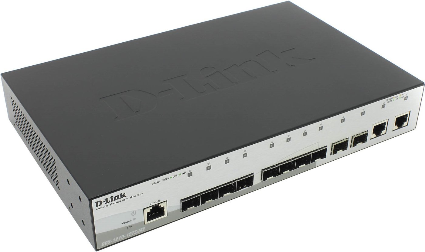 

Управляемый коммутатор 2-го уровня D-Link DGS-1210-12TS/ME/B1A