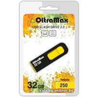 USB Flash OltraMax 250 32GB (желтый) [OM-32GB-250-Yellow]