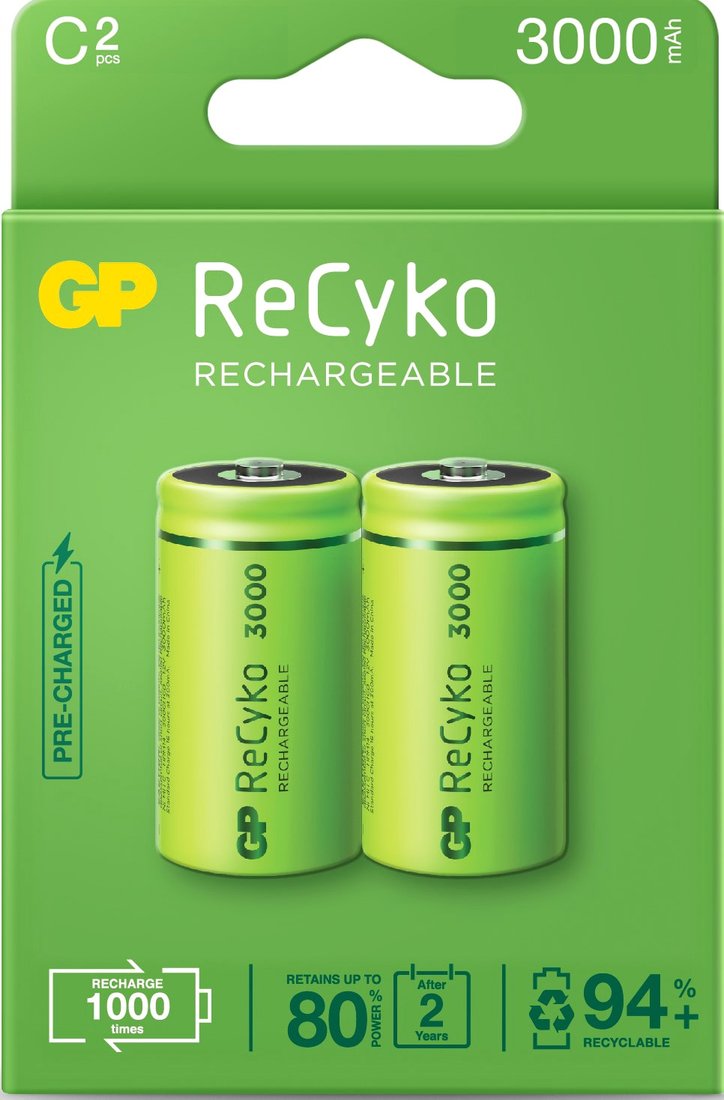 

Аккумулятор GP ReCyko С 3000mAh 2 шт.