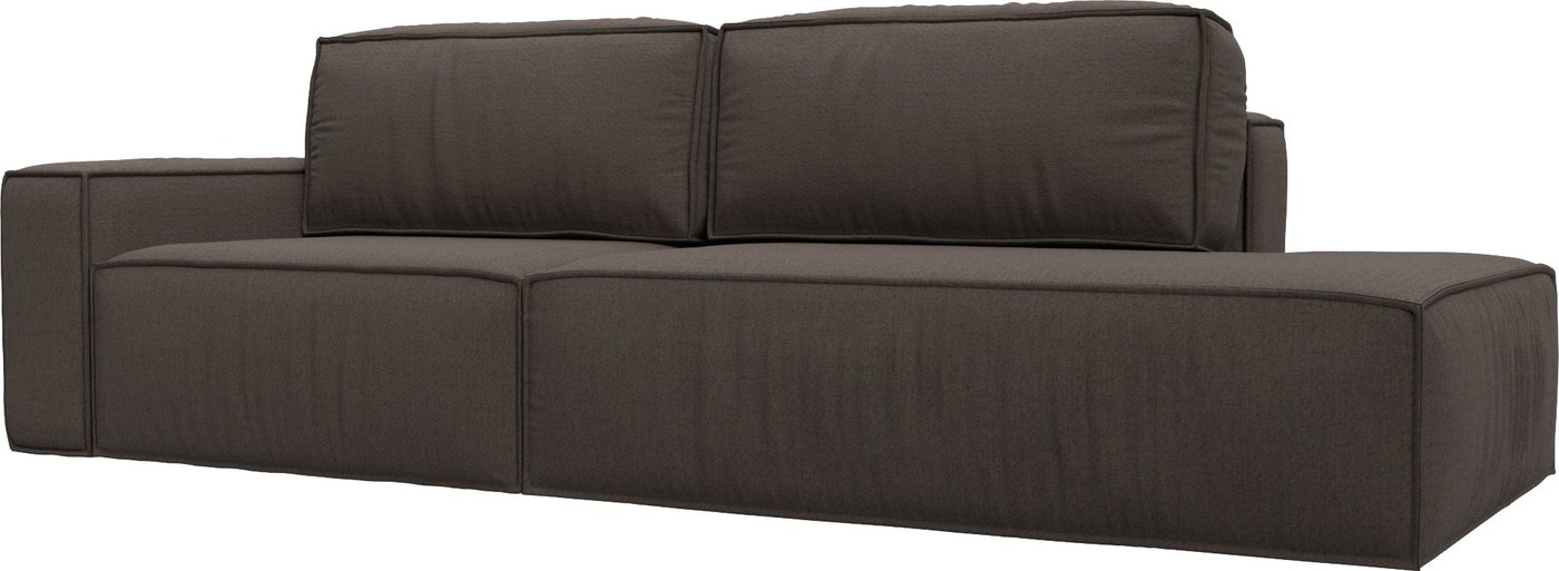 

Диван Лига диванов Прага Модерн подлокотник слева 124366L (рогожка амур коричневый)