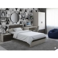 Кровать PROxSON Milton 80x200 (дуб кантербери/ясень шимо светлый)