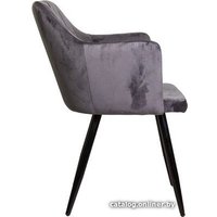 Стул AksHome Brit (серый велюр/черный)