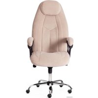 Офисное кресло TetChair Boss Lux (флок, бежевый/бежевый перфорированный)