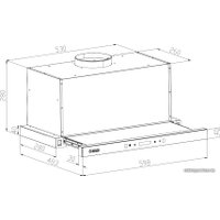 Кухонная вытяжка Grand Toledo GC 60 (черный)