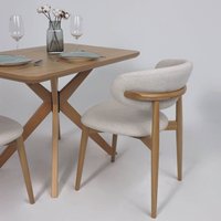 Стул Оримэкс Дэвид (бежевый фактурный велюр Danco 100/дуб)