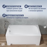 Ванна Lauter Sophia 130 21205130 (с ножками, серым подголовником)