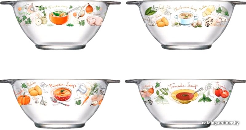 Набор бульонниц Luminarc Вкусный супчик Q5158 (4 шт)