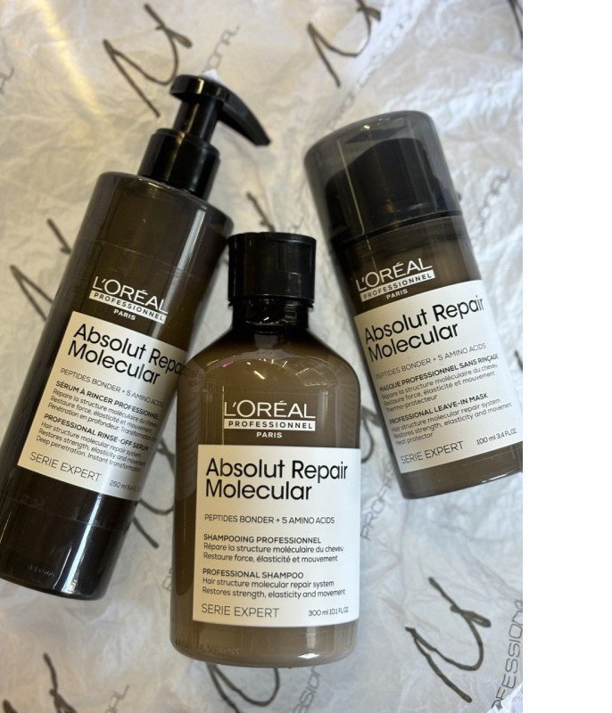 

Маска L'Oreal Serie Expert Absolut Repair Molecular набор (сыворотка 250 мл, шампунь 1500 мл, маска 100 мл)