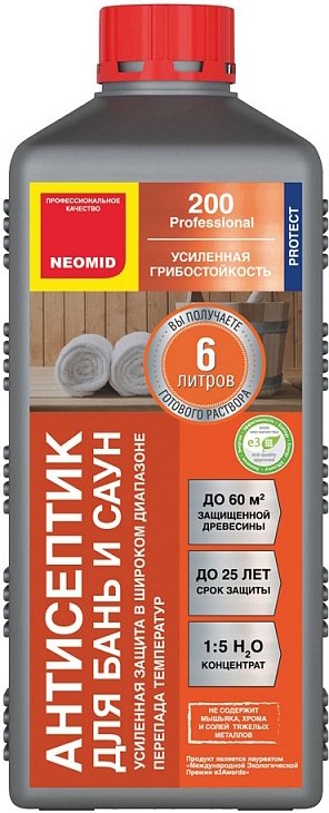 

Антисептик Neomid 200 Для бань и саун 1 л