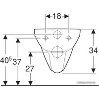 Унитаз подвесной Geberit Selnova Comfort 500.262.01.1 (без сиденья)