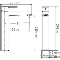 Смеситель Wasserkraft Abens 2003H