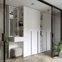 Шкаф-гармошка Евва Лайн ЛН-2D.450.01(0Z/0Z) (бодега белый) в Бобруйске