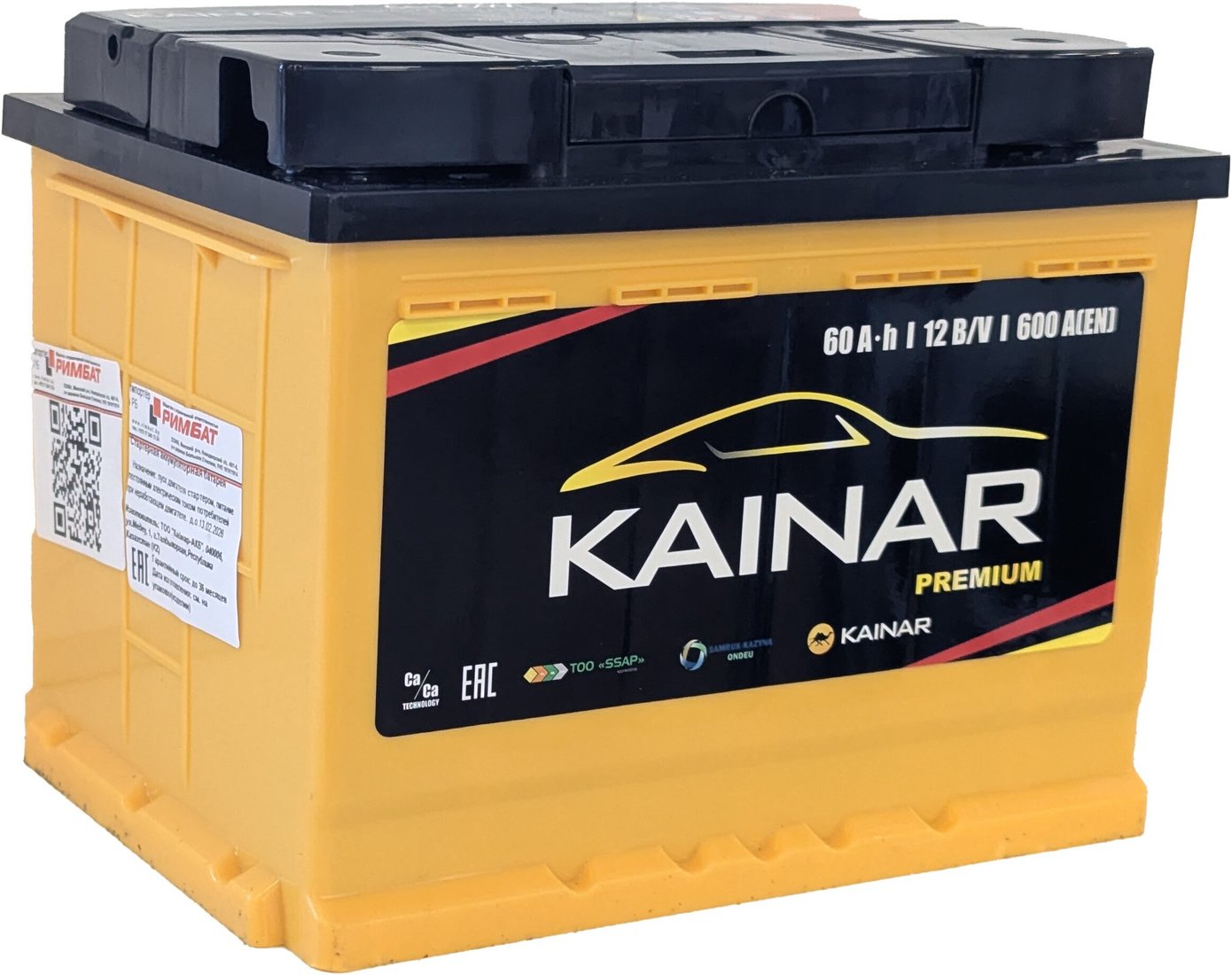 Автомобильный аккумулятор Kainar Premium R+ (60 А·ч)