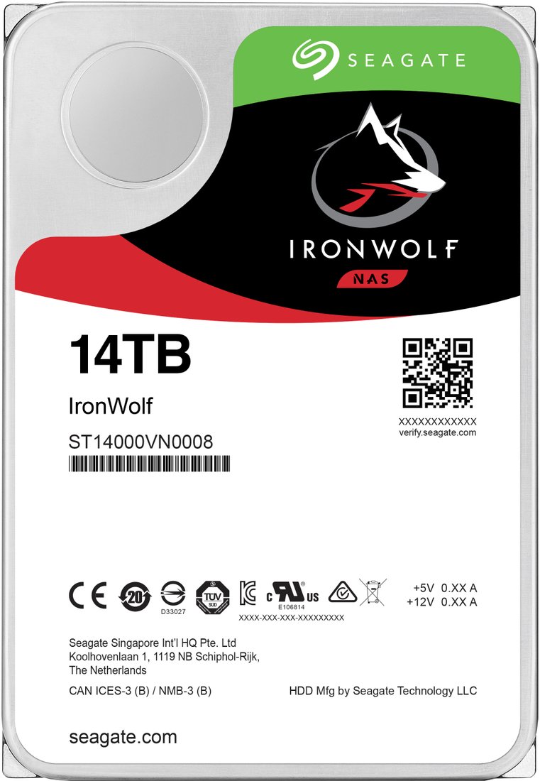 

Жесткий диск Seagate IronWolf 14TB ST14000VN0008