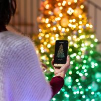 Новогодняя гирлянда Twinkly Candies Candles 200 LED с Wi-Fi и Bluetooth (прозрачный провод)