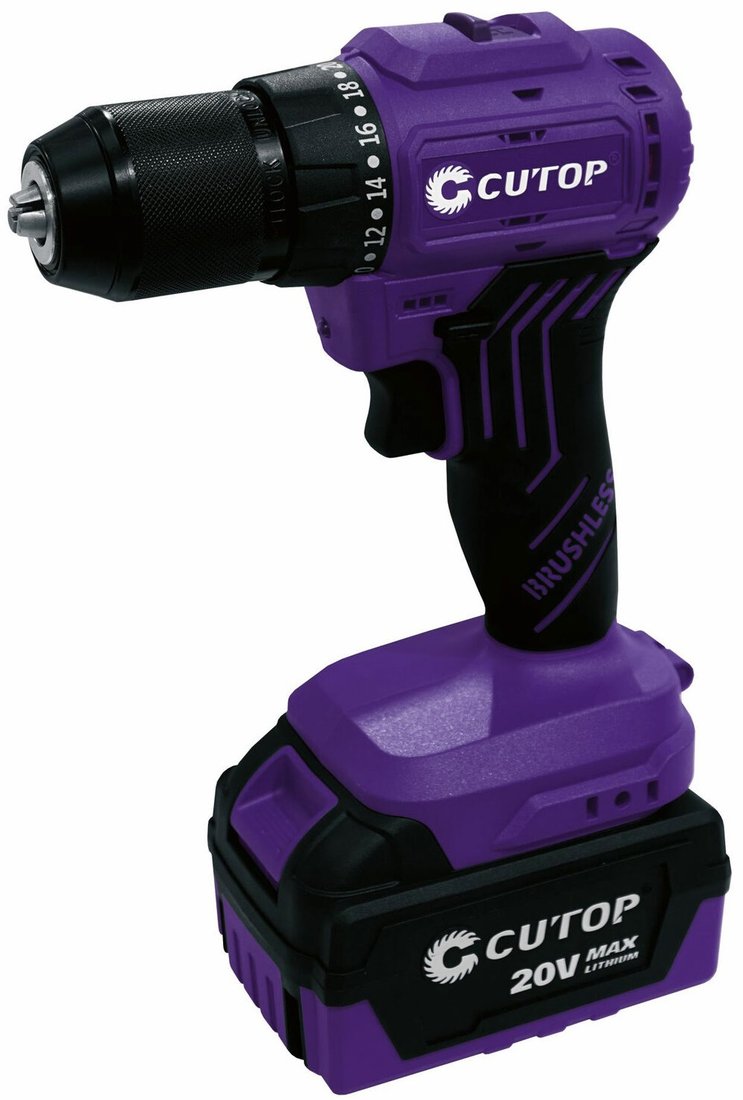 

Дрель-шуруповерт Cutop CCD2024AP (с 2-мя АКБ, кейс)