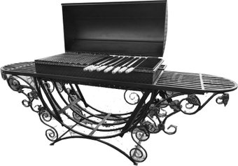 Мангал для дачи Грифонсервис МС9 (черный)