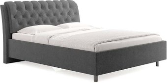 Кровать Сонум Olivia 200x200 (рогожка графит)