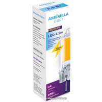Светодиодная лампочка Ambrella Filament LED G4 2,5W 4200K 204502
