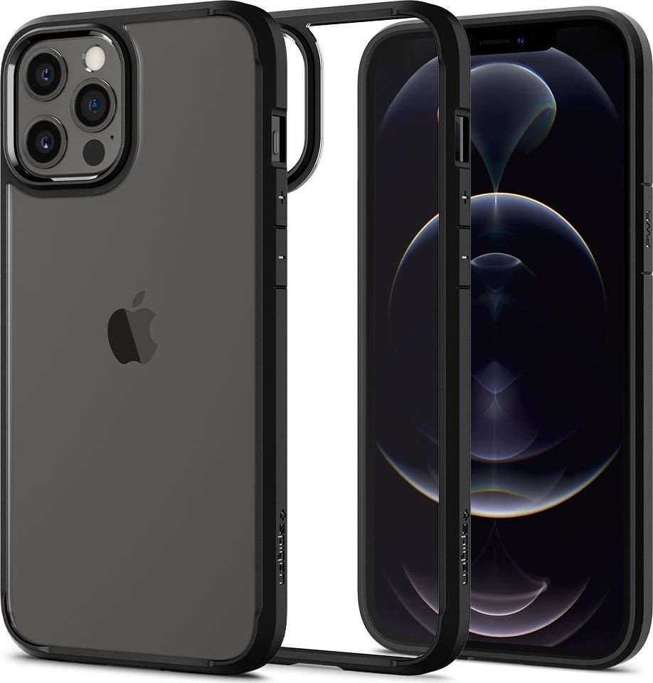 

Чехол для телефона Spigen Ultra Hybrid для iPhone 12/iPhone 12 Pro ACS01703 (черный)
