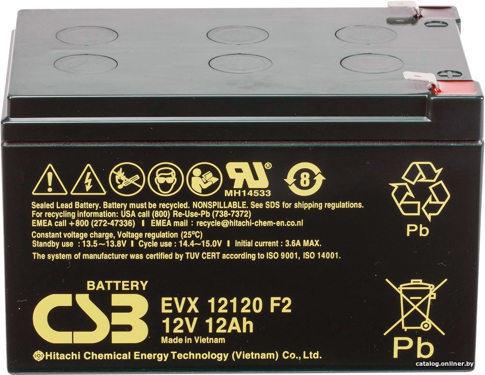Аккумулятор для ИБП CSB Battery EVX 12120 F2 (12В/12 А·ч)