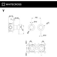 Смеситель Whitecross Y1243NIB (брашированный никель)