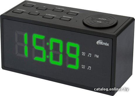 Настольные часы Ritmix RRC-1212 (черный)