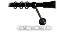 

Карниз для штор Lm Decor Гиро 071 1р гладкий 25мм (черный матовый, 1.8м)