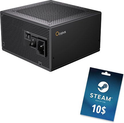

Блок питания Ocypus Iota P850 Iota-P850-G1FFBK024X-EU + буклет-вкладыш на 10 для Steam (Европа + РБ)
