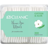 Ватные палочки Cleanic Home SPA Rituals с экстрактом алоэ для чувствительной кожи (200 шт)