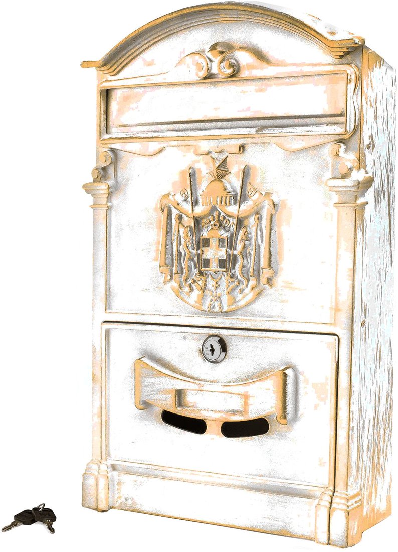 

Почтовый ящик Аллюр №4010В (антик белый)