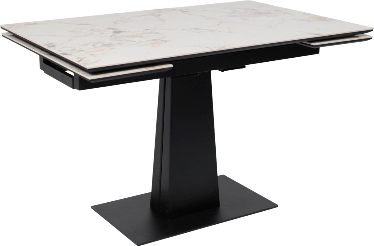

Кухонный стол Lepremo AV 2119 МДФ+керамика раздвижной 1200-1800x800 (натуральный глянцевый Gold Jade/черный)