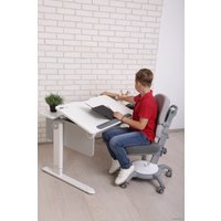 Парта CooBee 502 с подставкой для книг и магнитной накладкой (белый/белое дерево)