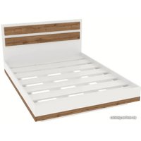 Кровать Doma Лотос парящая 160x200 (белый/дуб крафт)