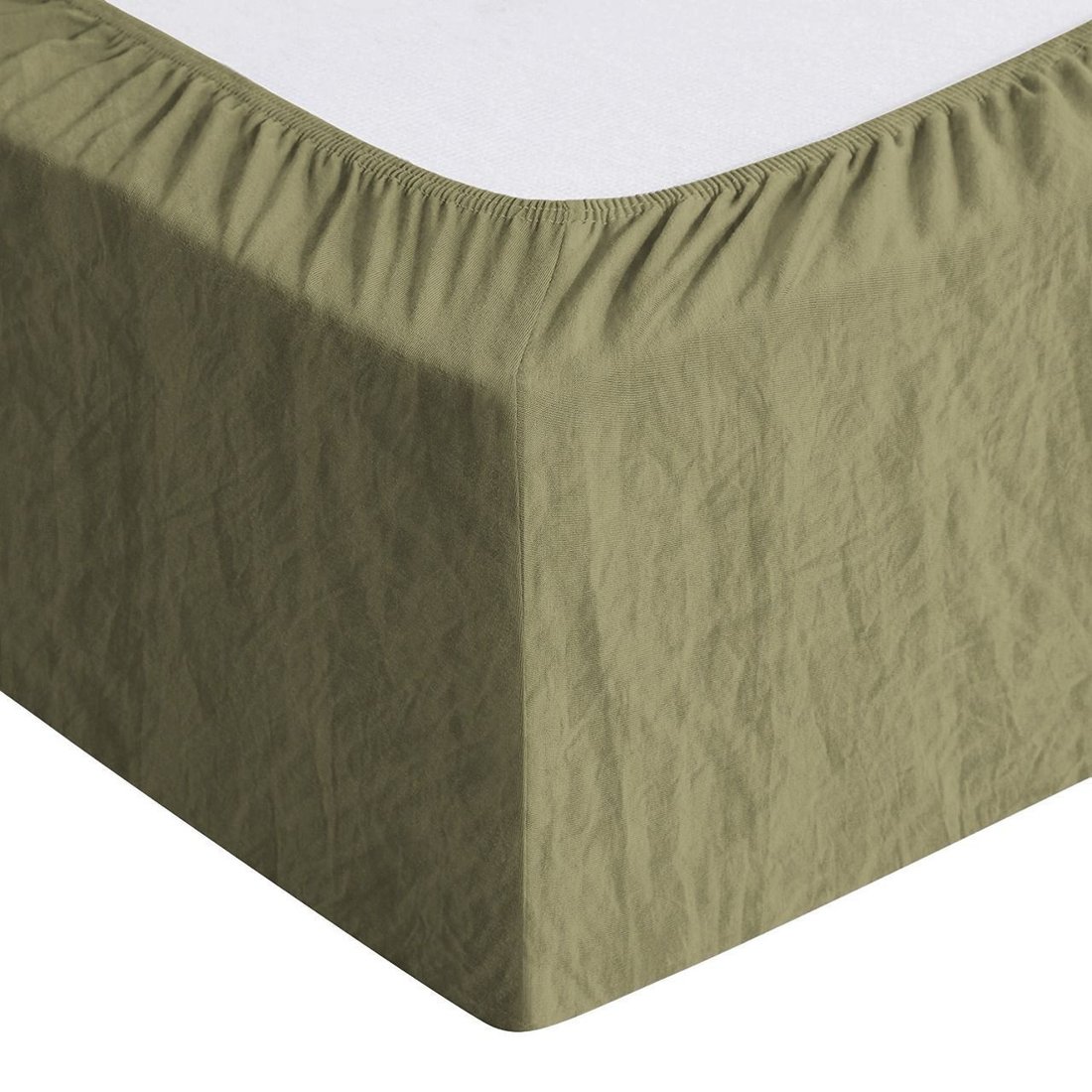 Постельное белье Бояртекс Мятка 90x200x30 (17-0627 олива)