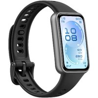Фитнес-браслет Huawei Band 11 (черный полимерный корпус, с черным силиконовым ремешком, международная версия)