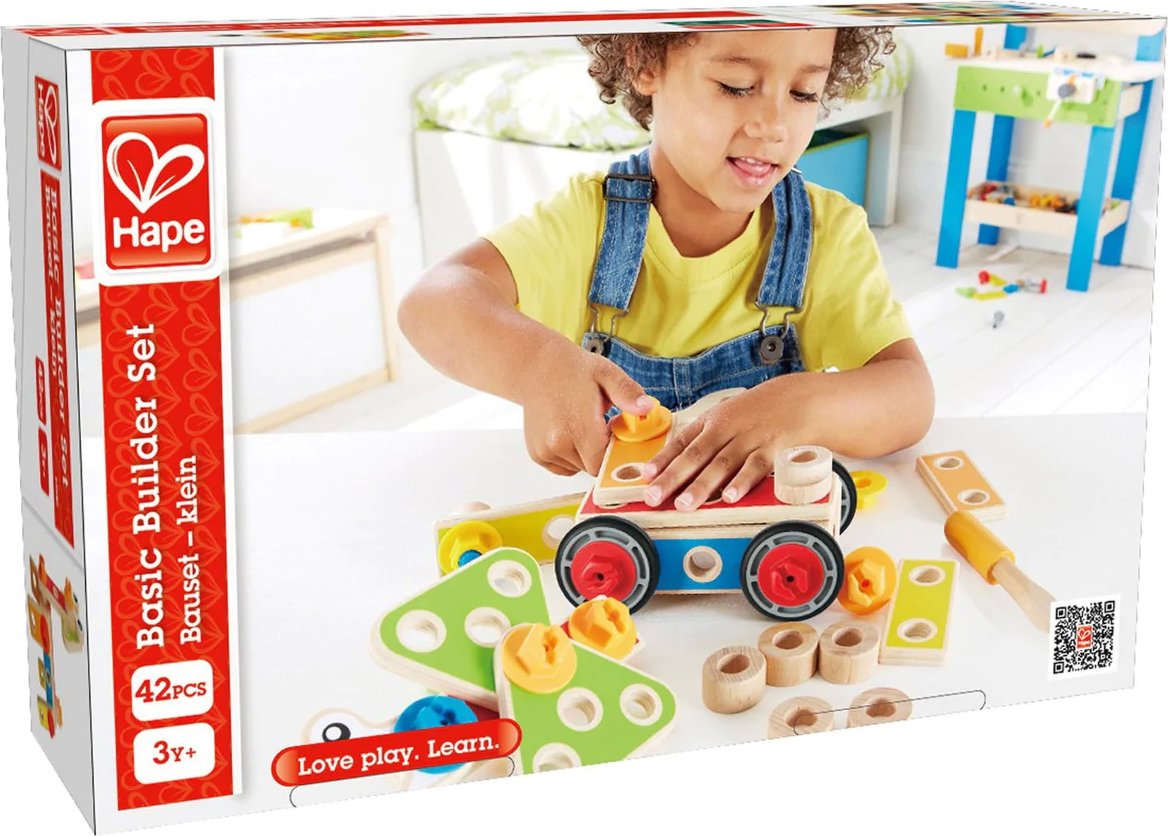 

Конструктор Hape Basic Builder Set E3080