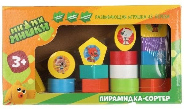 

Сортер Буратино Ми-ми-мишки пирамидка-сортер MMM-03