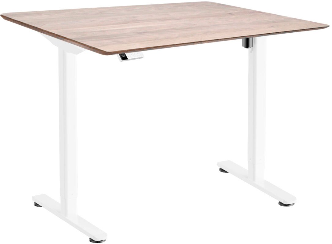 

Стол для работы стоя ErgoSmart Wooden Electric Desk Slim 1300х750х27 мм (скошенный край, дуб беленый/белый)