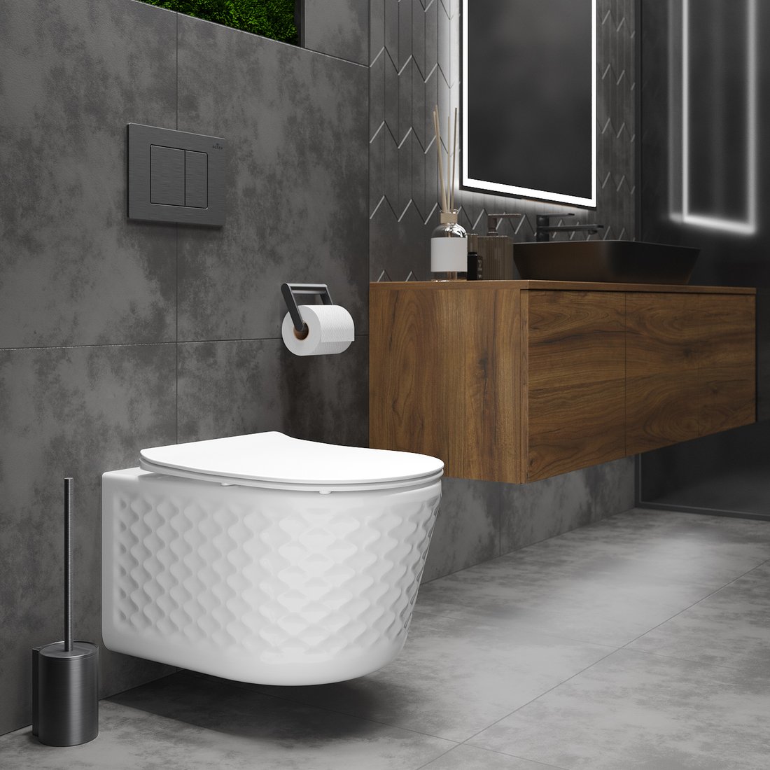 

Унитаз подвесной Roxen Vine Tornado 530225-01