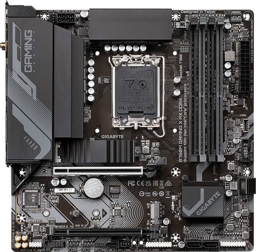 

Материнская плата Gigabyte B760M Gaming X AX DDR4 (rev. 1.x)