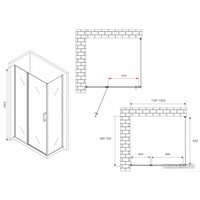 Душевой уголок Abber Sonnenstrand AG04120MS-S70M