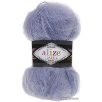 Пряжа для вязания Alize Mohair classic 40 (200 м, голубой)