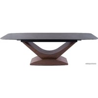 Кухонный стол Signal Dolce Ceramic DOLCESZOR180 (эффект серого мрамора/орех)