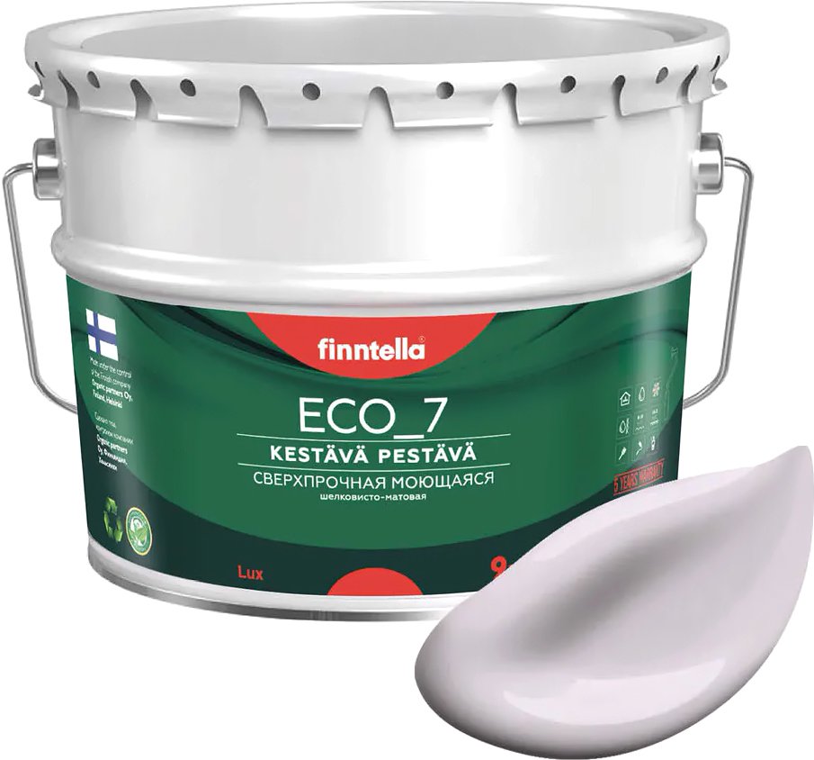 

Краска Finntella Eco 7 Helmi F-09-2-9-FL108 9 л (бледно-лиловый)