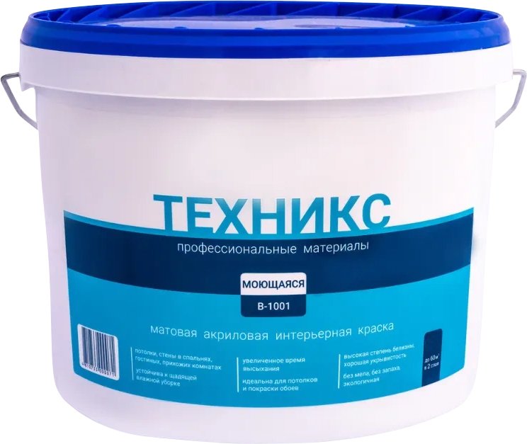 

Краска Техникс ВД-АК-2 В-1001 P 25 кг (белый матовый)