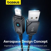 Кабель Baseus Unbreakable Series USB Type-A - Lightning (2 м, черный)